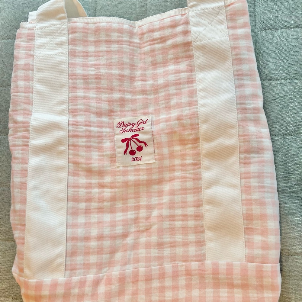 Dairy Boy Dairy Girl Summer EVERYDAY PICNIC TOTE PEONY PINK🐎💕